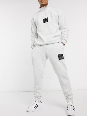 Adidas Originals Sprt Logo Sweatpants In Gray