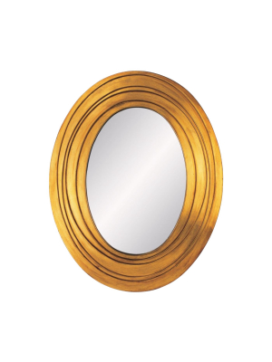 Ok Lighting Golden Ripple Mirror