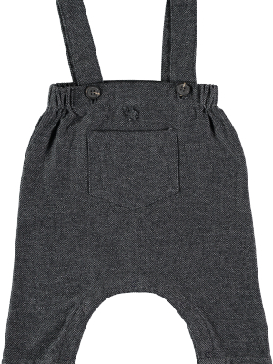 Tocoto Vintage Front Pocket Jumpsuit - Dark Grey