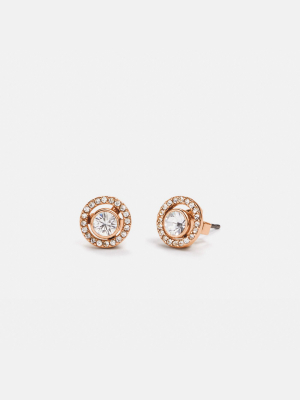 Pave Ring 2-in-1 Stud Earrings