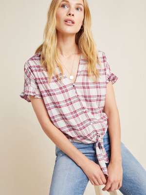 Paige Kieran Plaid Top