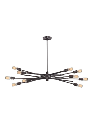 Xenia 10-light Chandelier In Oil Rubbed Bronze