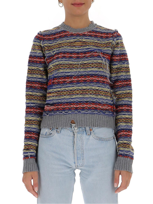 Maison Margiela Striped Crewneck Jumper