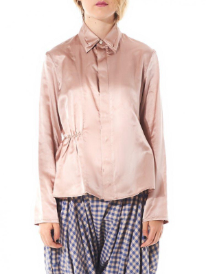 Buttoned 'champagne' Blouse (blf-1607 Blush)