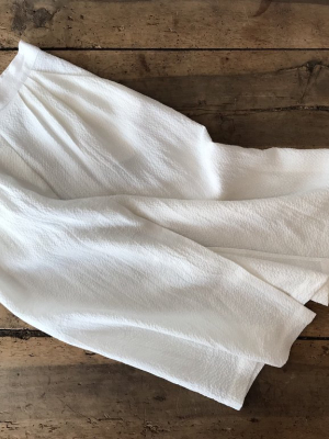 Pleated Skirt | White