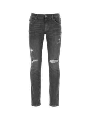 Dolce & Gabbana Ripped Skinny Leg Jeans