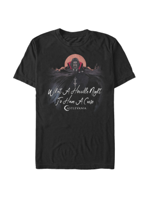 Men's Castlevania Dracula Horrible Night For Curse T-shirt