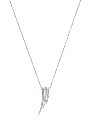 18ct White Gold Diamond Armis Cascade Necklace