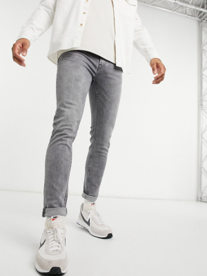 Only & Sons Skinny Jeans In Light Gray