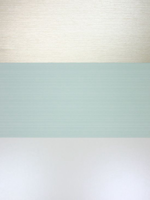 Cremona Wallpaper In Silver And Turquoise From The Lombardia Collection By Osborne & Little