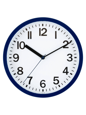 9" Round Wall Clock Navy - Room Essentials™