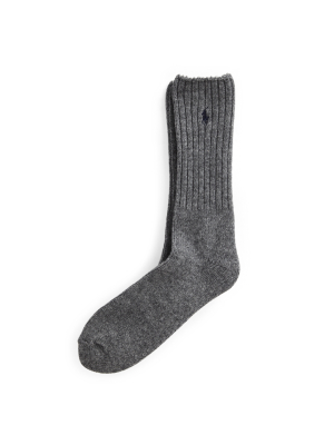 Ribbed Wool-blend Boot Socks