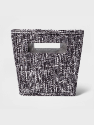 Small Tweed Tapered Bin Black - Threshold™