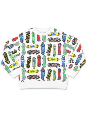 Stella Mccartney Kids Skateboards Printed Sweatshirt