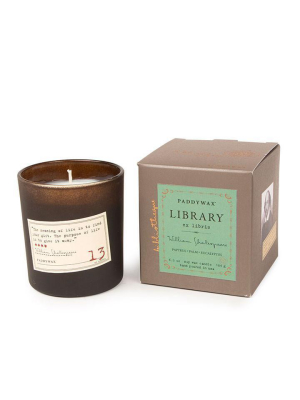 Library 6.5 Oz Candle - William Shakespeare