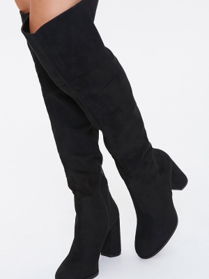 Over-the-knee Block Heel Boots