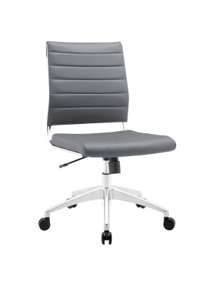 Office Chair Modway Armor Gray