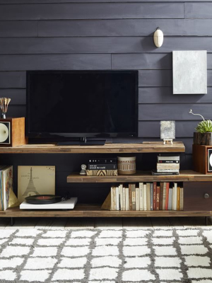 Staggered Wood Console (76")