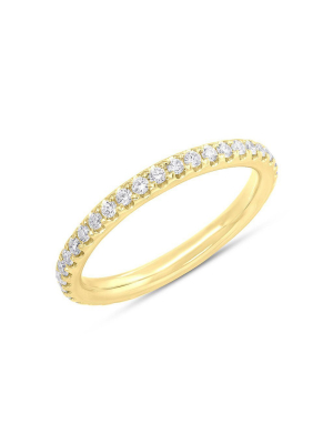14kt Yellow Gold Diamond Luxe Eternity Stacking Ring