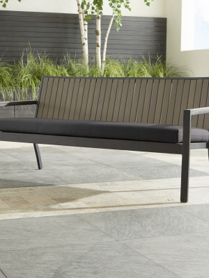 Alfresco Ii Grey Sofa With Charcoal Sunbrella ® Cushion