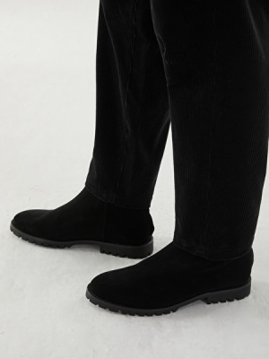 Waterproof-suede Zipped Boots