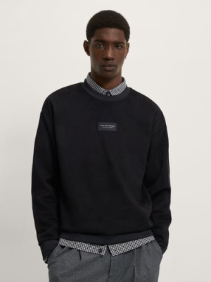 Soft Touch Text Detail Sweatshirt