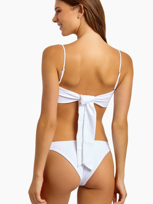 Brief Cheeky Bikini Bottom - White