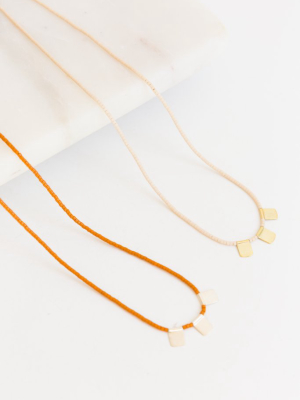 Satomi Prayer Flag Necklace