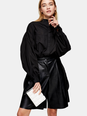 Black Oversized Babydoll Shirt