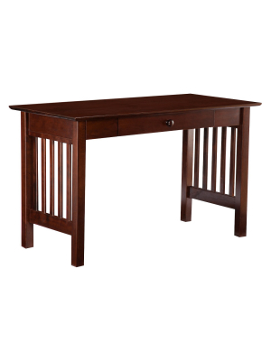 Mission Wood Writing Desk With Drawers - Atlantic Furniture