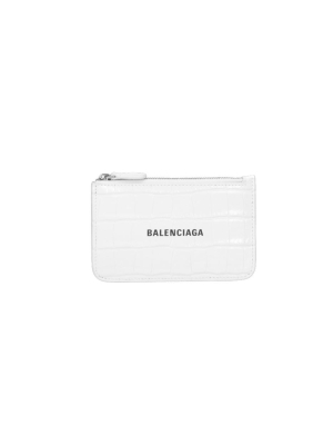 Balenciaga Logo Embossed Zipped Cardholder