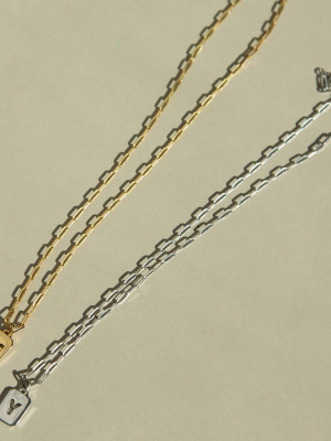 Linked Chain & Tag Pendant
