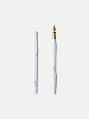 Resin Fountain Pen - White