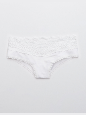 Aerie Cotton Eyelash Lace Cheeky Underwear