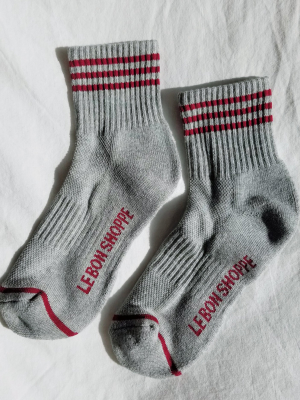 Girlfriend Socks – Heather Grey