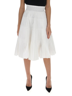 Prada Tiered Midi Skirt