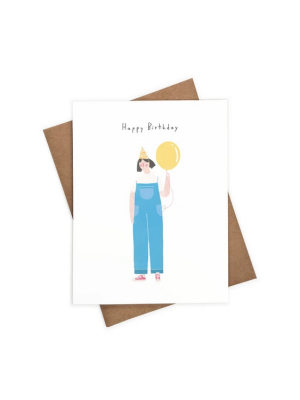 Birthday Overalls Card - Ie5