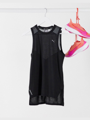 Puma Training Mesh Panel Tank In Black