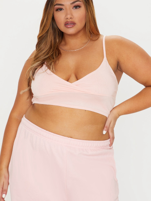 Plus Basic Nude Jersey Bralet