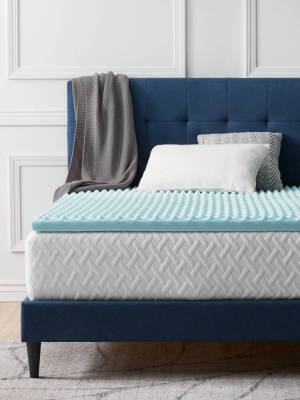 Comfort Collection 2" Gel Swirl Mattress Topper - Lucid