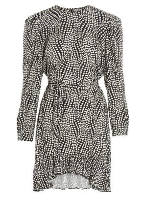 Isabel Marant Printed Tie Belt Mini Dress