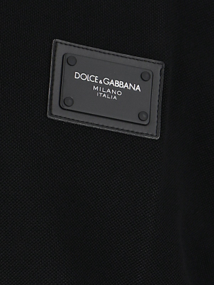 Dolce & Gabbana Classic Logo Plaque Polo Shirt