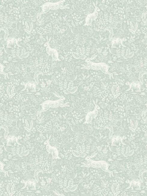 Fable Wallpaper In Mineral From The Rifle Paper Co. Collection By York Wallcoverings