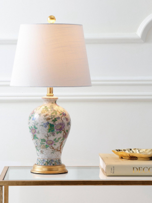 24" Grace Floral Table Lamp (includes Led Light Bulb) - Jonathan Y