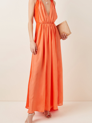 Inana Silk Maxi Dress