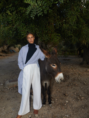 White Linen Judo Pants