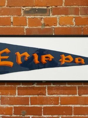 Vintage Erie, Pa Pennant - Framed