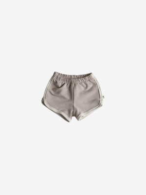 Bamboo French Terry Track Shorts - Fawn