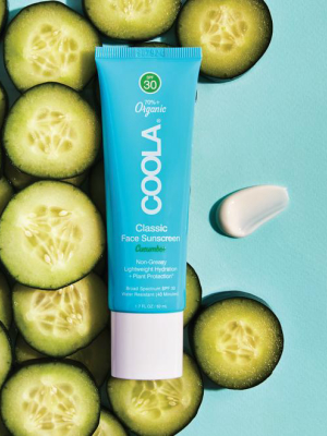 Coola <br> Spf30 Classic Cucumber Face Sunscreen 1.7 Oz