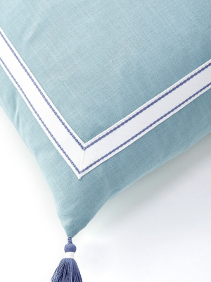 Caitlin Wilson Ribbon Trim Pillow With Tassels